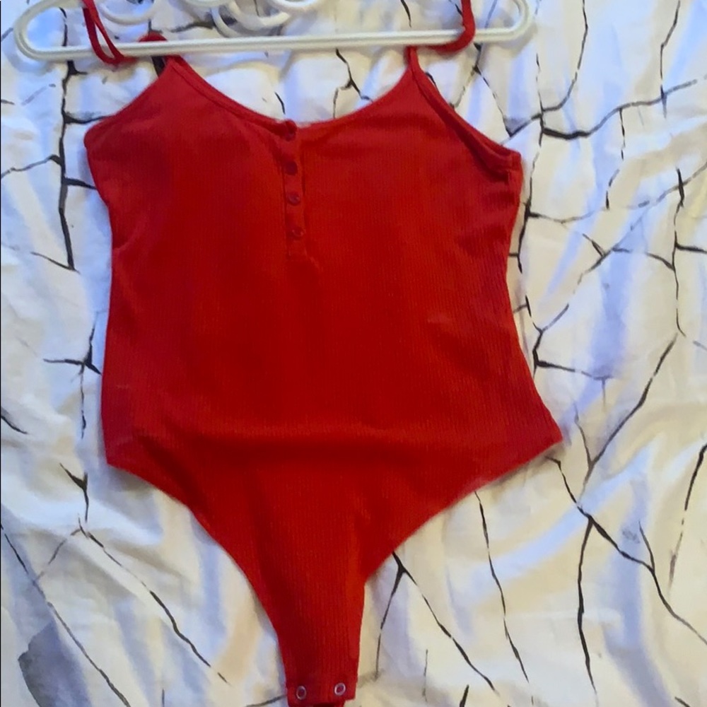 Red bodysuit